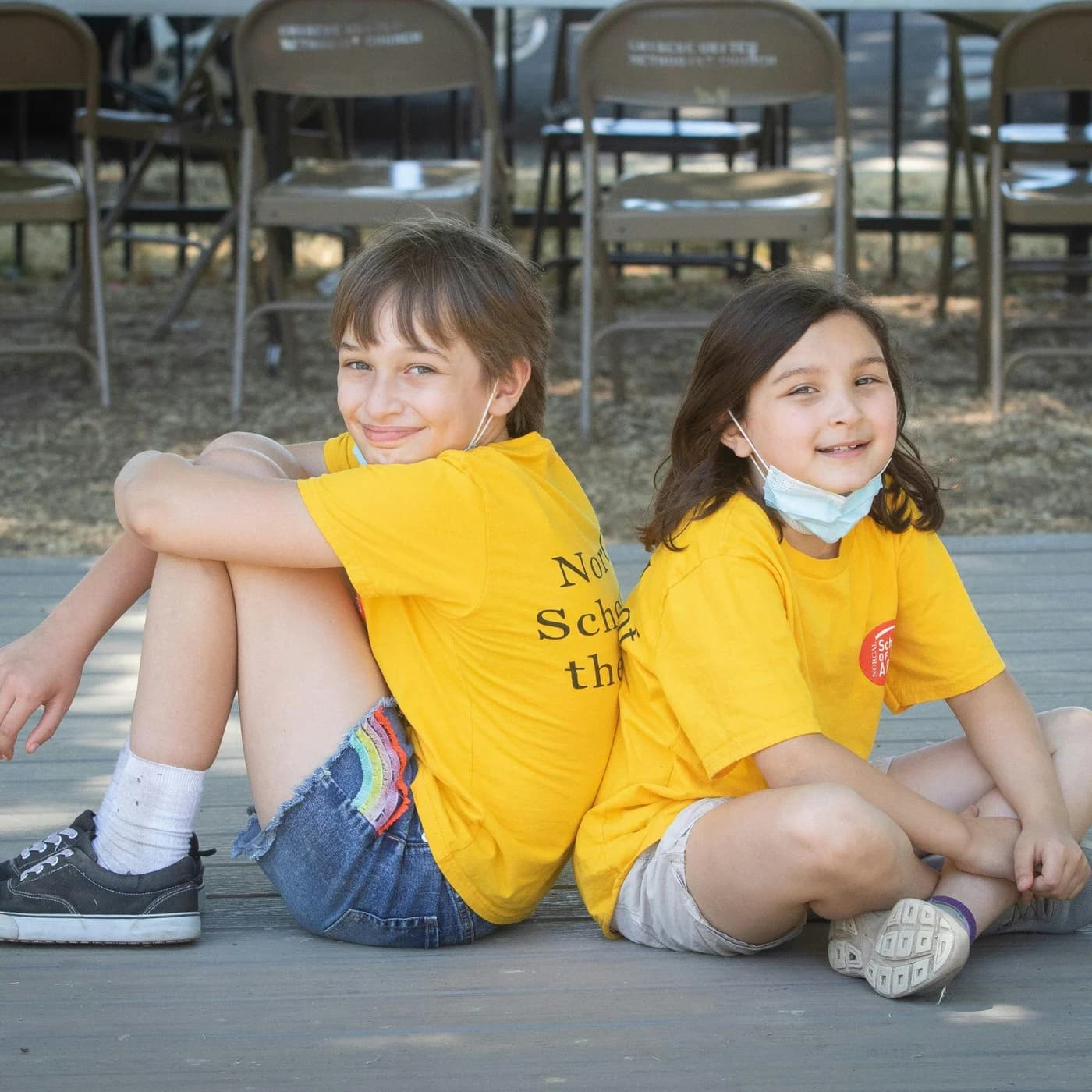 NorCal Arts campers enjoying an outdoor activity together