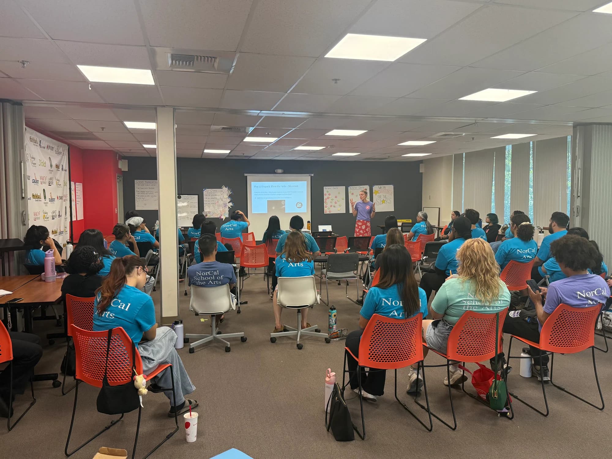 Teaching artists taking part in NorCal Arts training